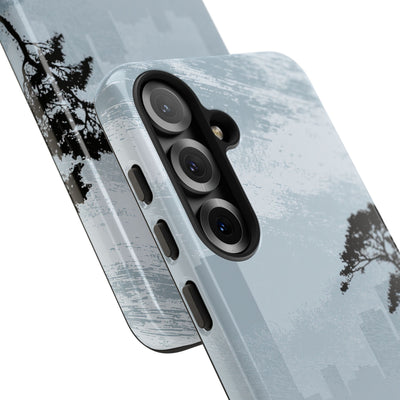 Grey Tough Phone Case for Samsung - Steel Slate Zen