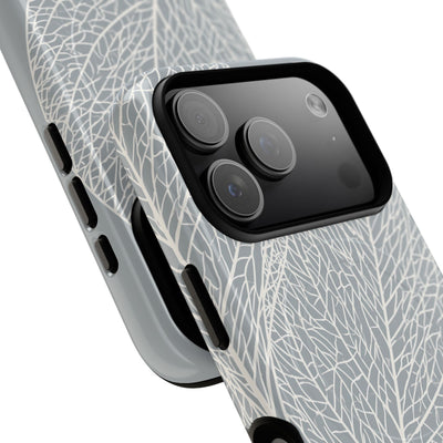 Grey Tough 2.0 Magsafe Phone Case for iPhone - Frosted Ash Veins