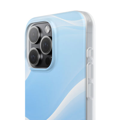 Blue Lite Phone Case for iPhone - Glacial Blue Silk