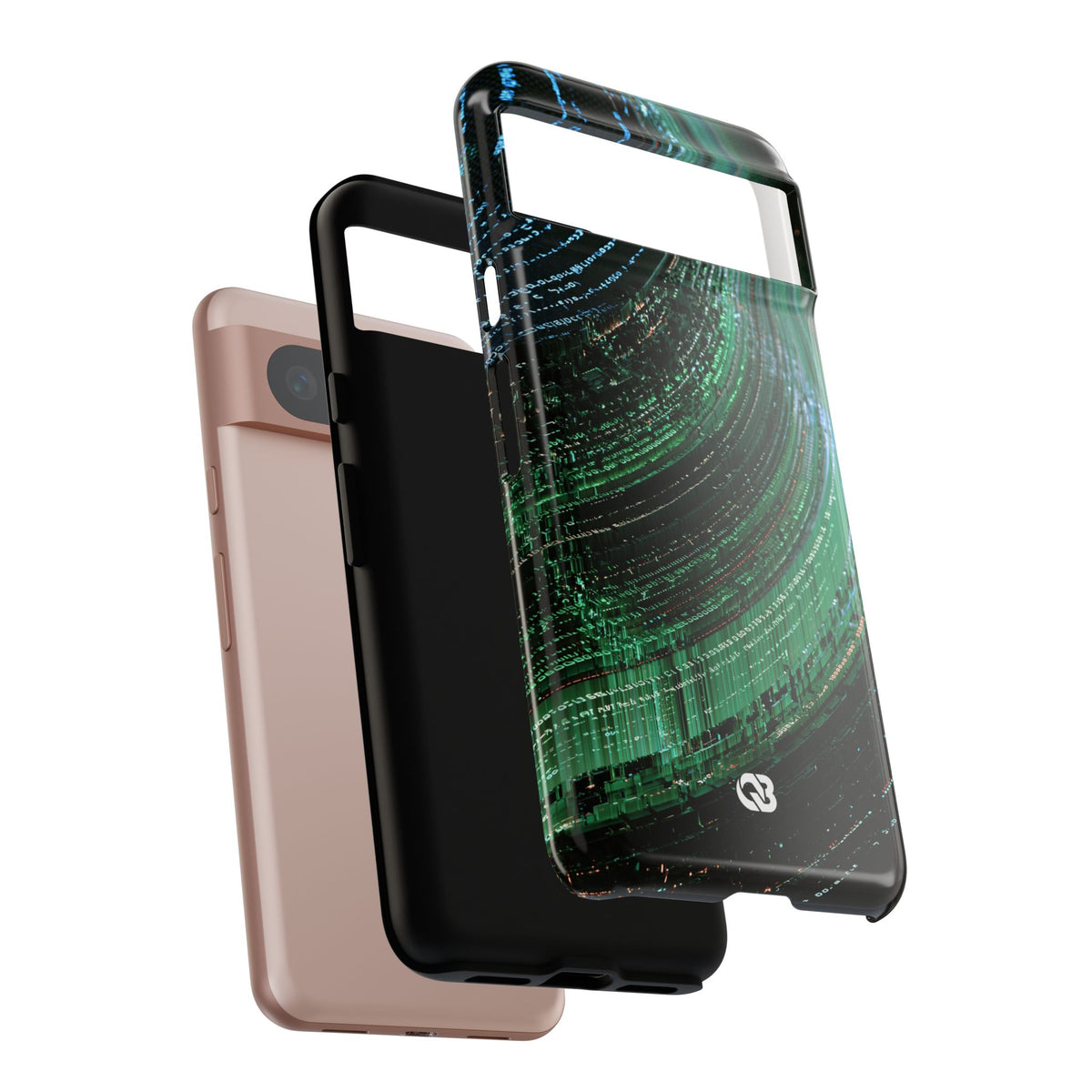 Orbital Data Stream · Tough Phone Case for Pixel ·  Green