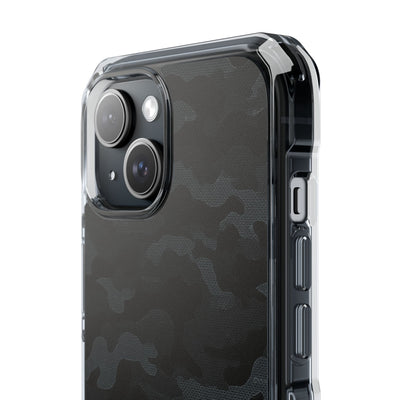 Blackout Urban Camo · Clear Impact Magnetic Phone Case for iPhone · Black
