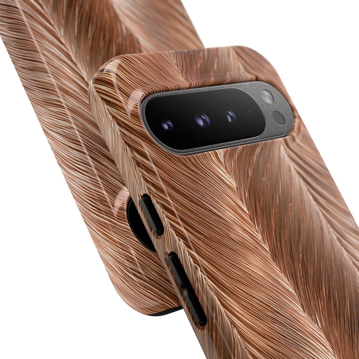 Rose Gold Weave · Tough Phone Case for Pixel ·  Brown