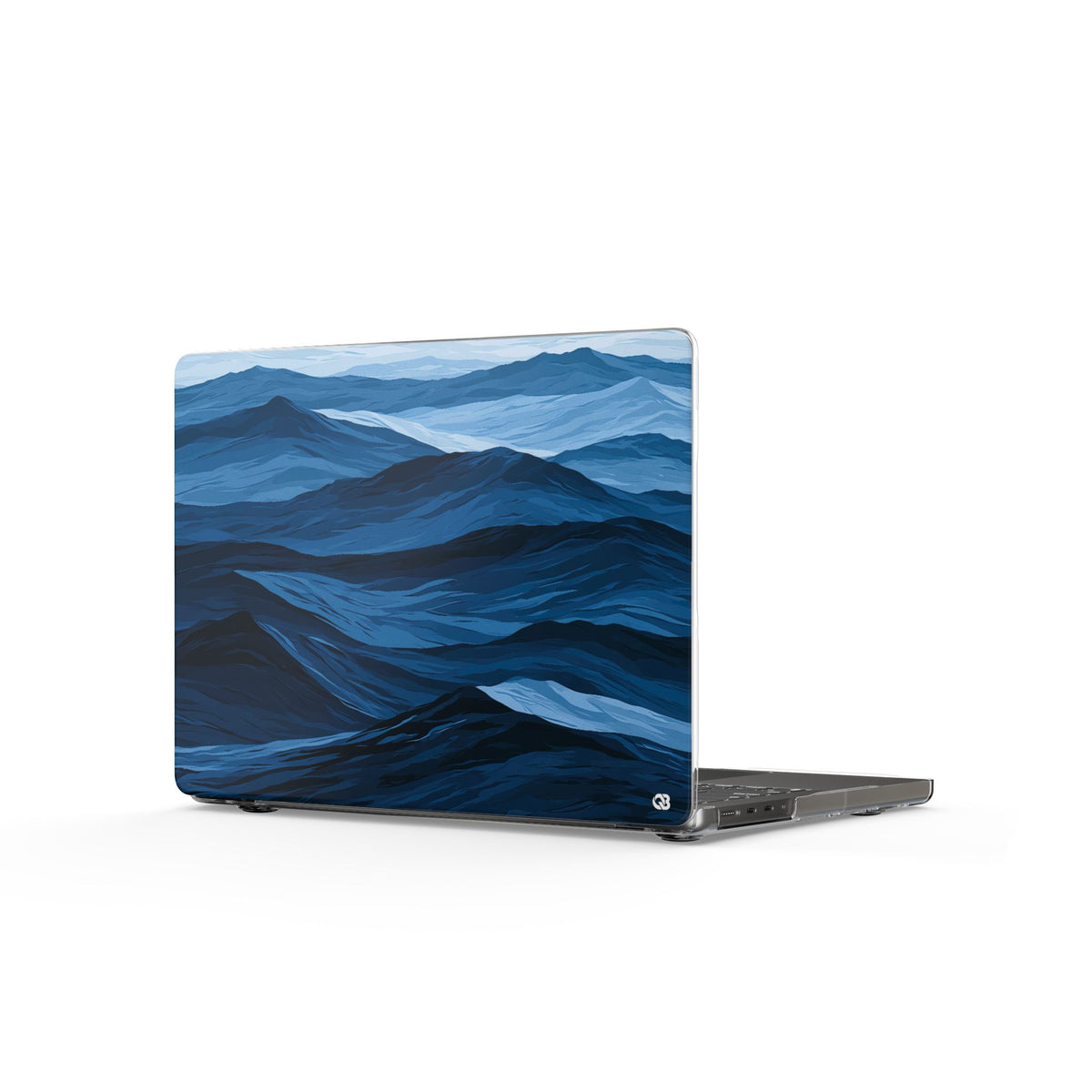 Azure Ridge Horizon · Clear Hard Case for MacBook · Blue