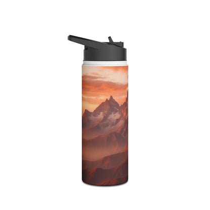 Sunset Peaks - Stainless Steel Water Bottle