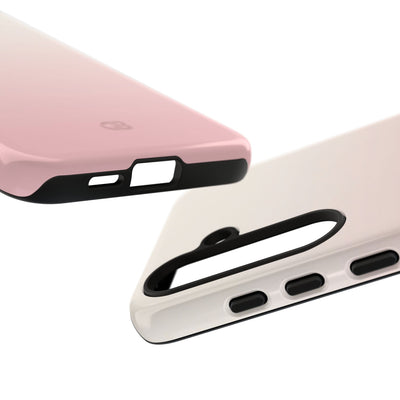 Pink Tough Phone Case for Samsung - Frosted Blush Horizon