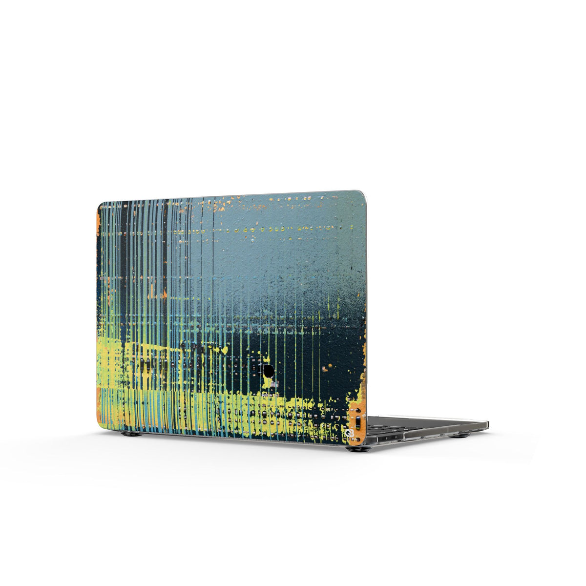 Acid Raster Circuit · Clear Hard Case for MacBook · Teal