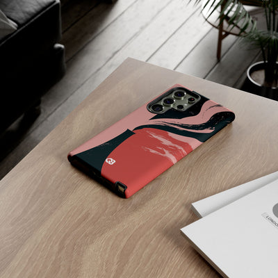 Pink Tough Phone Case for Samsung - Cinder Rose Plume