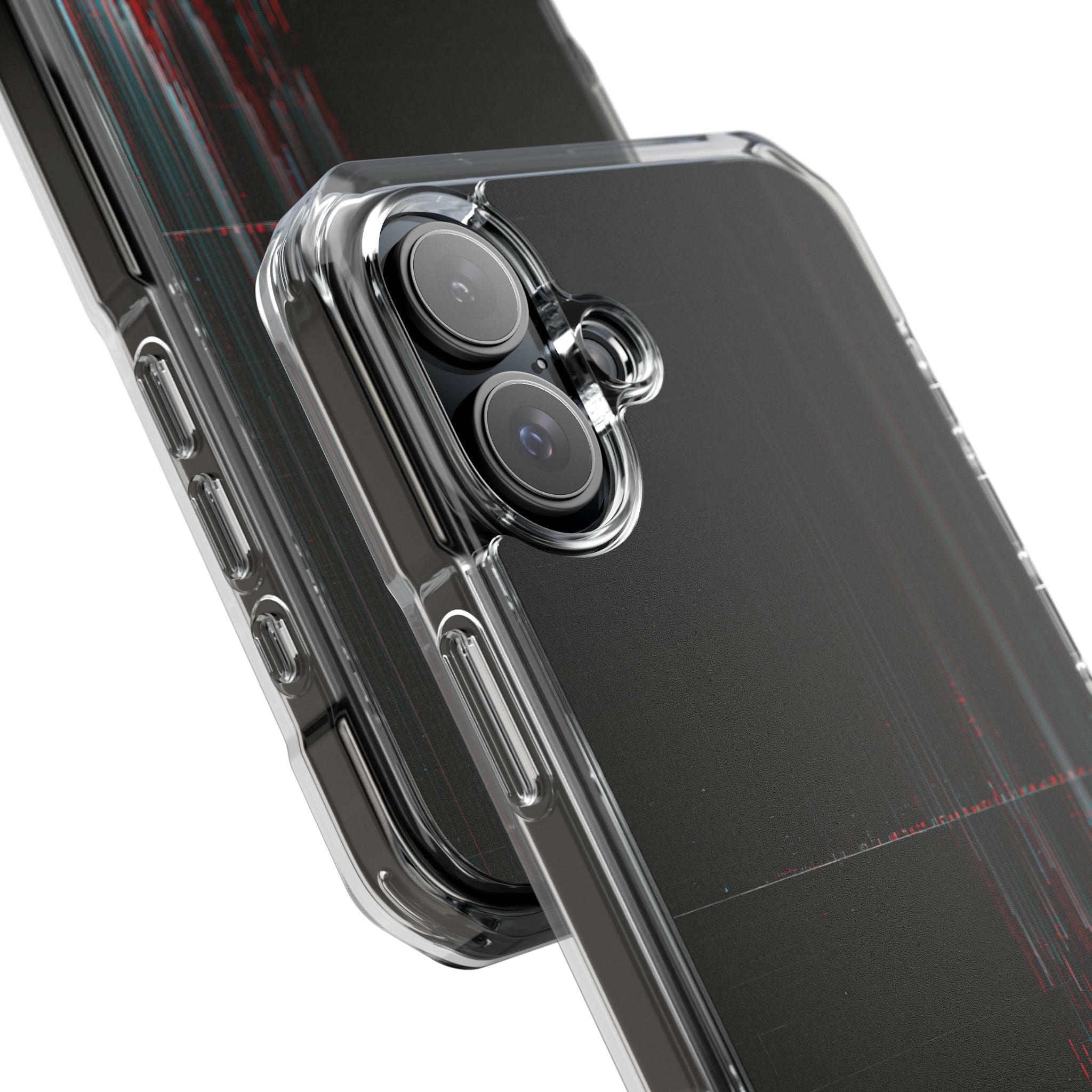 Black Impact MagSafe Phone Case for iPhone - Corrupted Data Stream