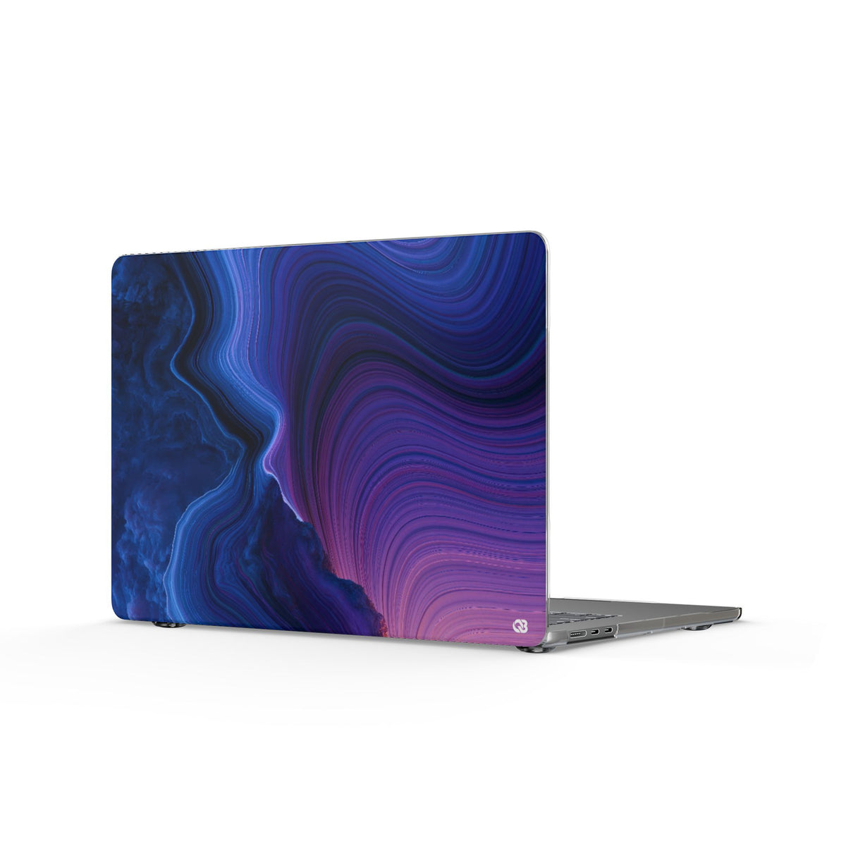 Radiant Strata · Clear Hard Case for MacBook · Blue