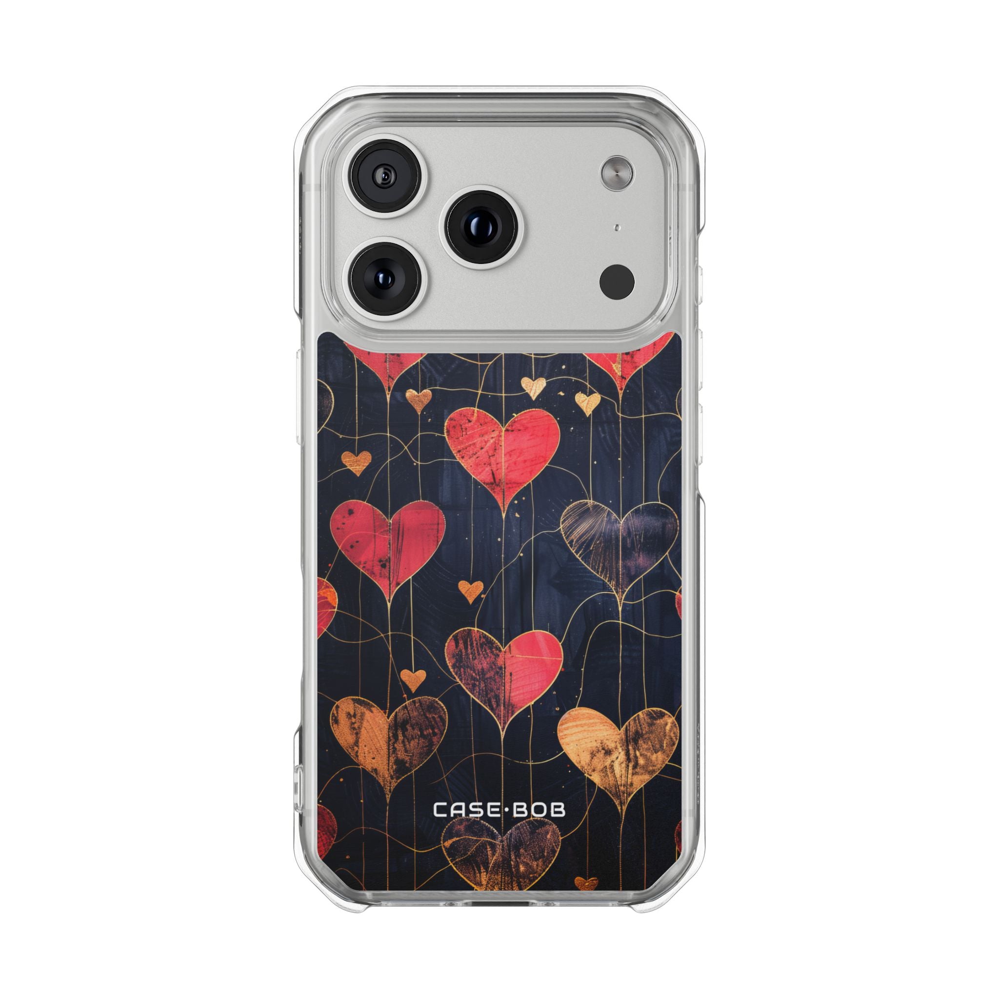 Golden Heartbeat iPhone 17 Pro Case - Impact