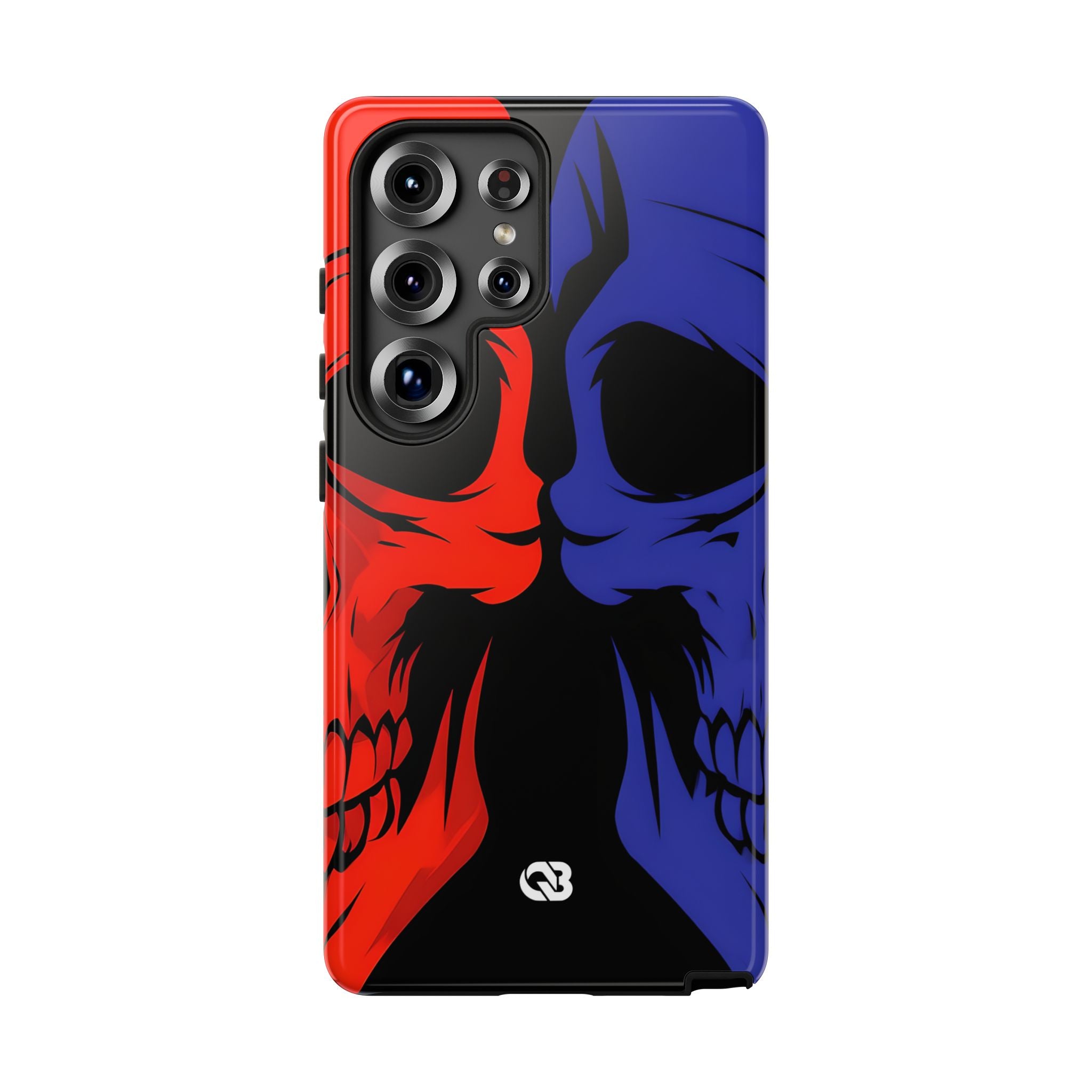 Crimson Cobalt Skulls · Tough Coque de téléphone pour Samsung