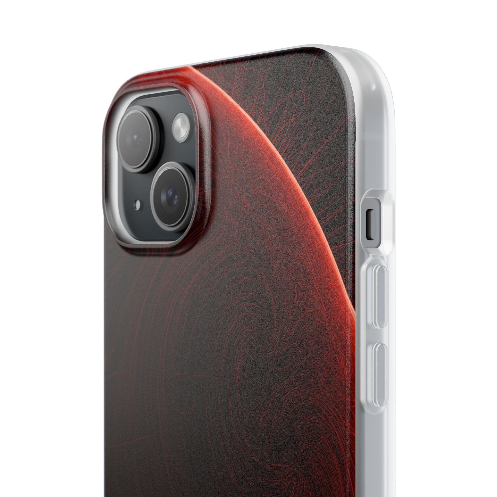 Red Lite Phone Case for iPhone - Crimson Flare Flux