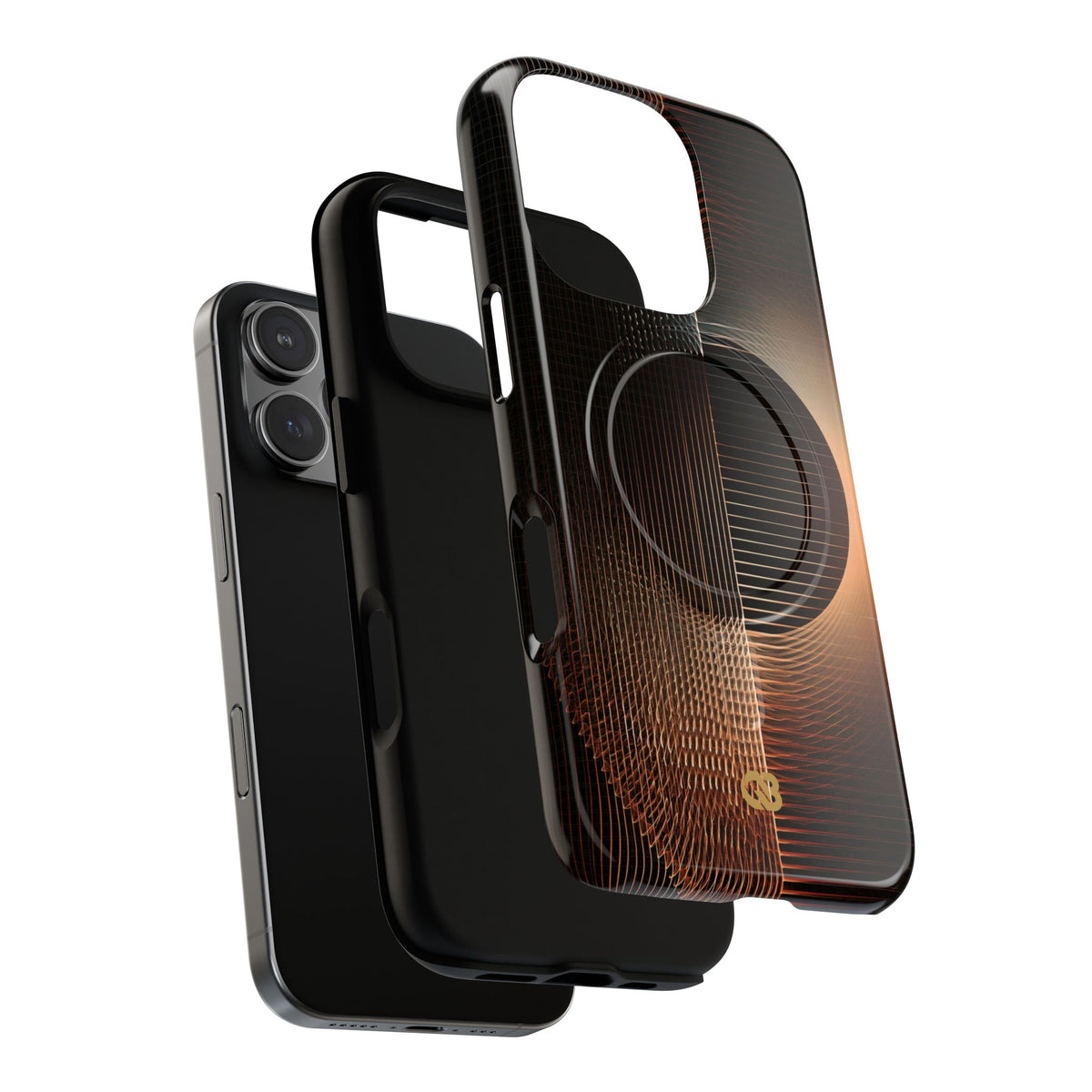 Amber Meridian · Tough 2.0 Magnetic Phone Case for iPhone · Black