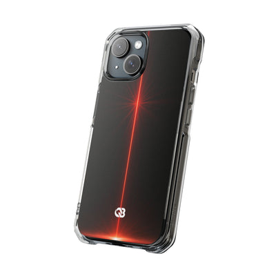 Red Impact MagSafe Phone Case for iPhone - Crimson Flare Vector