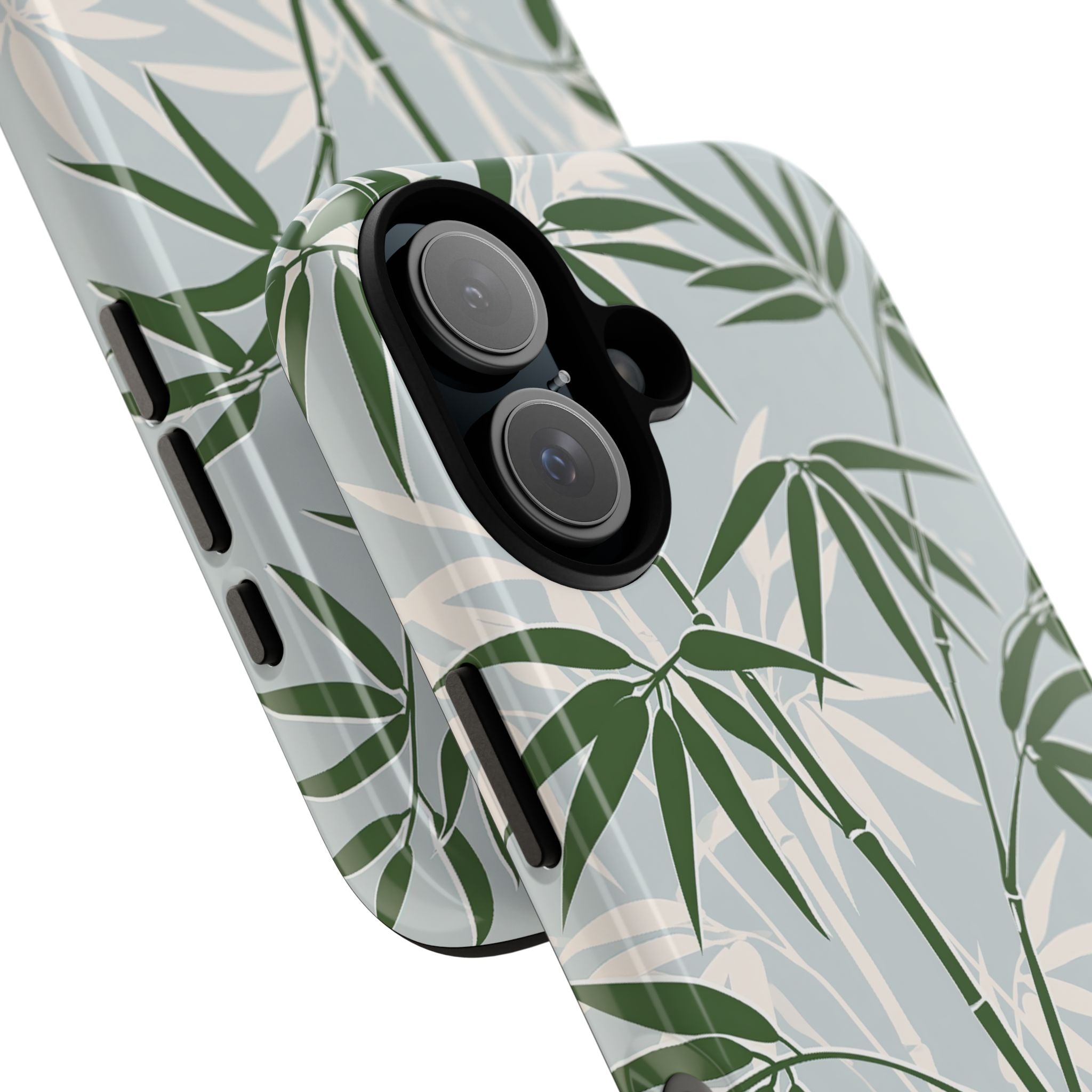 Green Tough Phone Case for iPhone - Kyoto Bamboo Canopy