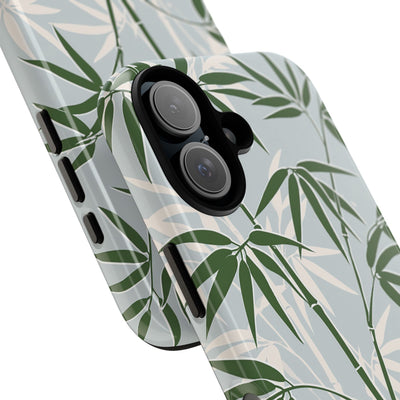 Green Tough Phone Case for iPhone - Kyoto Bamboo Canopy