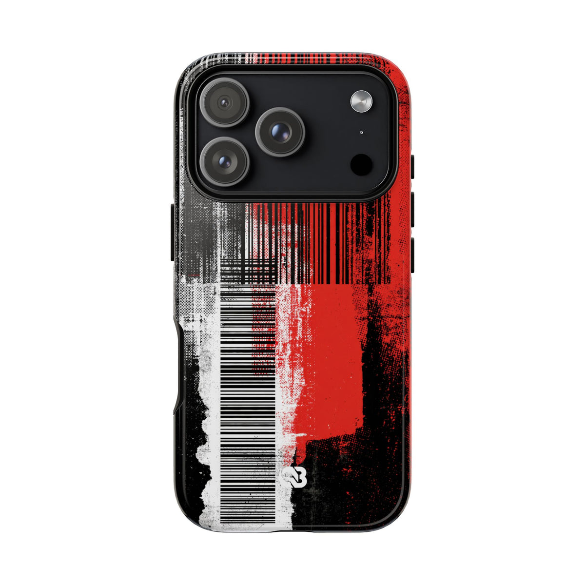 Distorted Barcode · Tough Phone Case for iPhone · Black