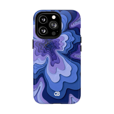 Periwinkle Strata Bloom · Tough 2.0 Magnetic Phone Case for iPhone · Purple