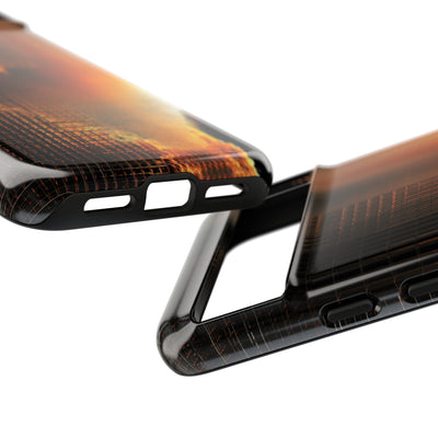 Luminous Grid · Tough Phone Case for Pixel ·  Black