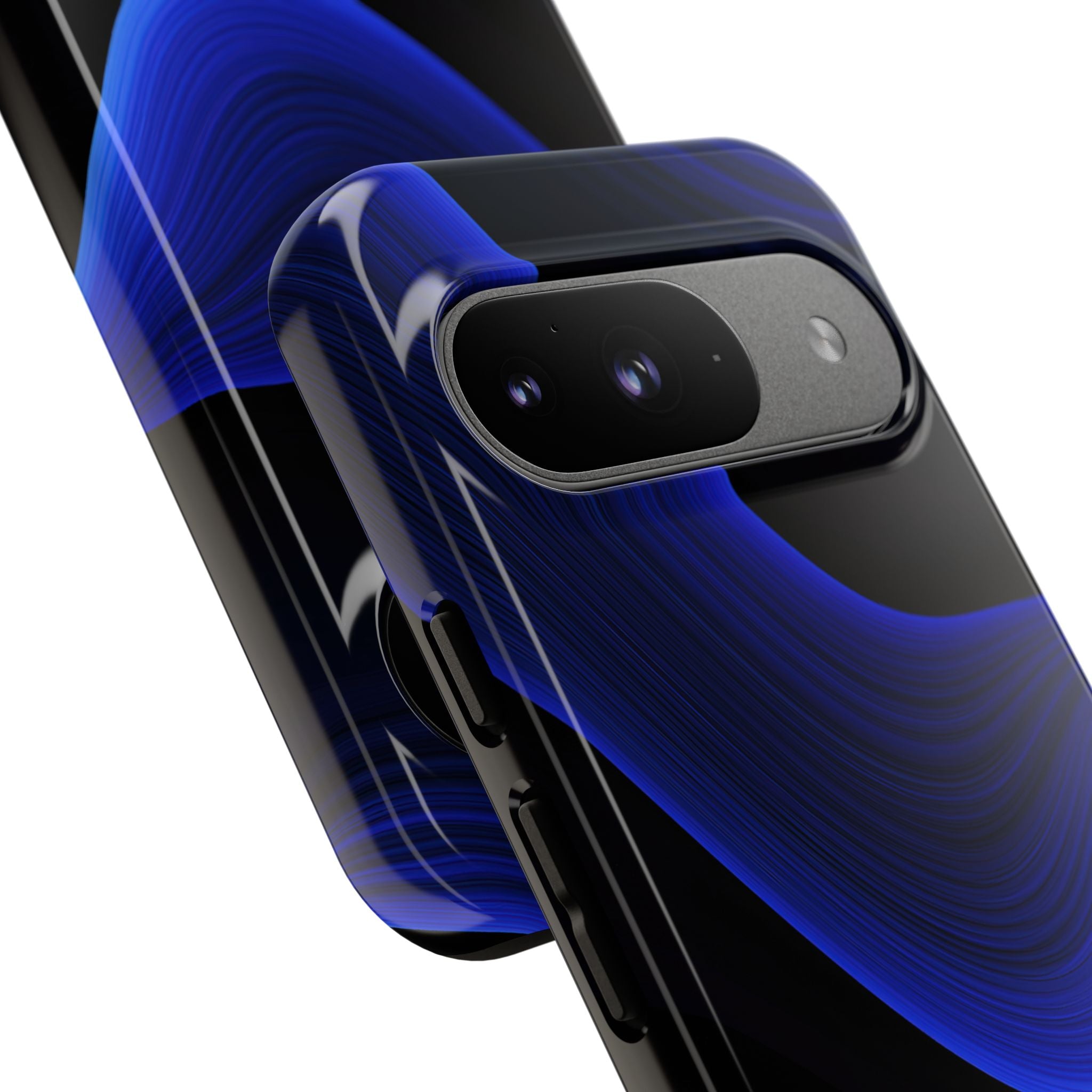 Blue Tough Phone Case for Google Pixel - Electric Cobalt Flow