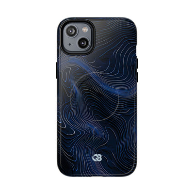 Blue Tough 2.0 Magsafe Phone Case for iPhone - Cobalt Contour Ridge