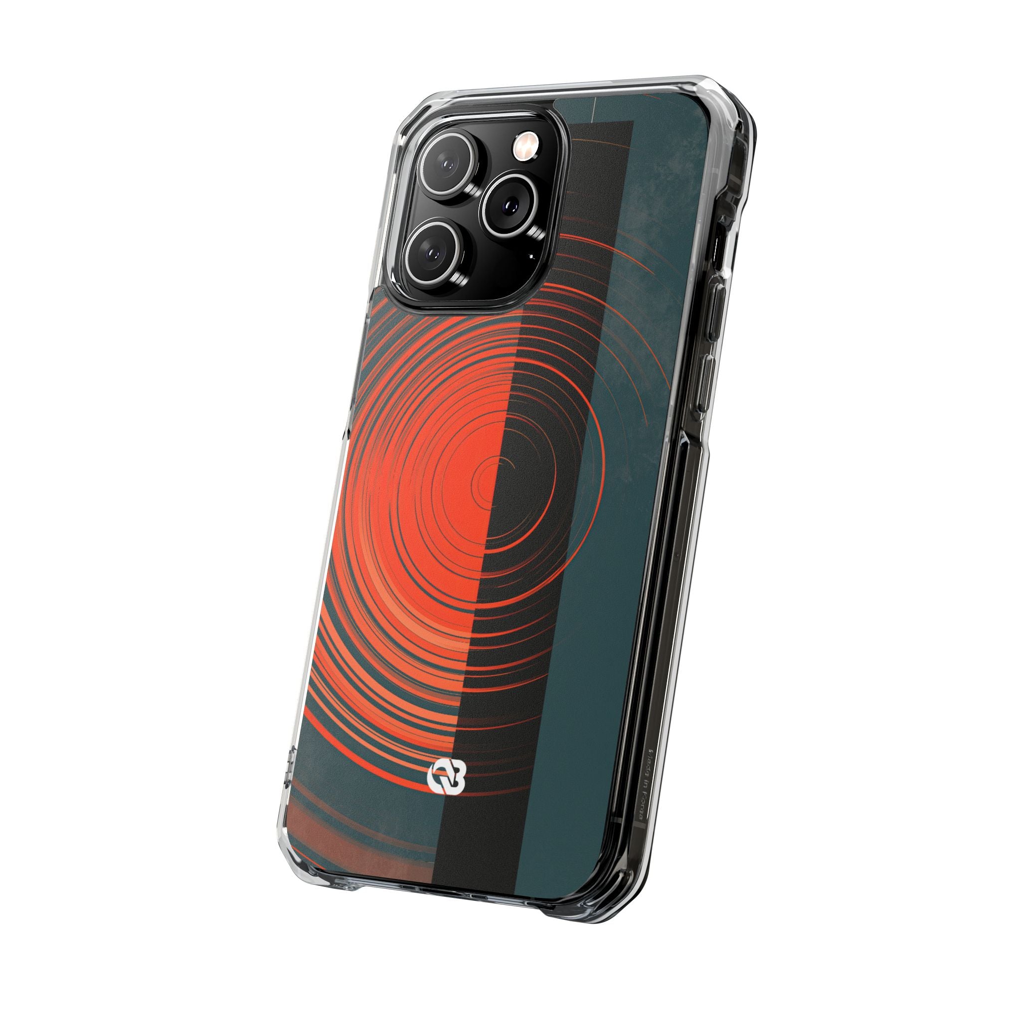 Teal Impact MagSafe Phone Case for iPhone - Burnt Slate Radial