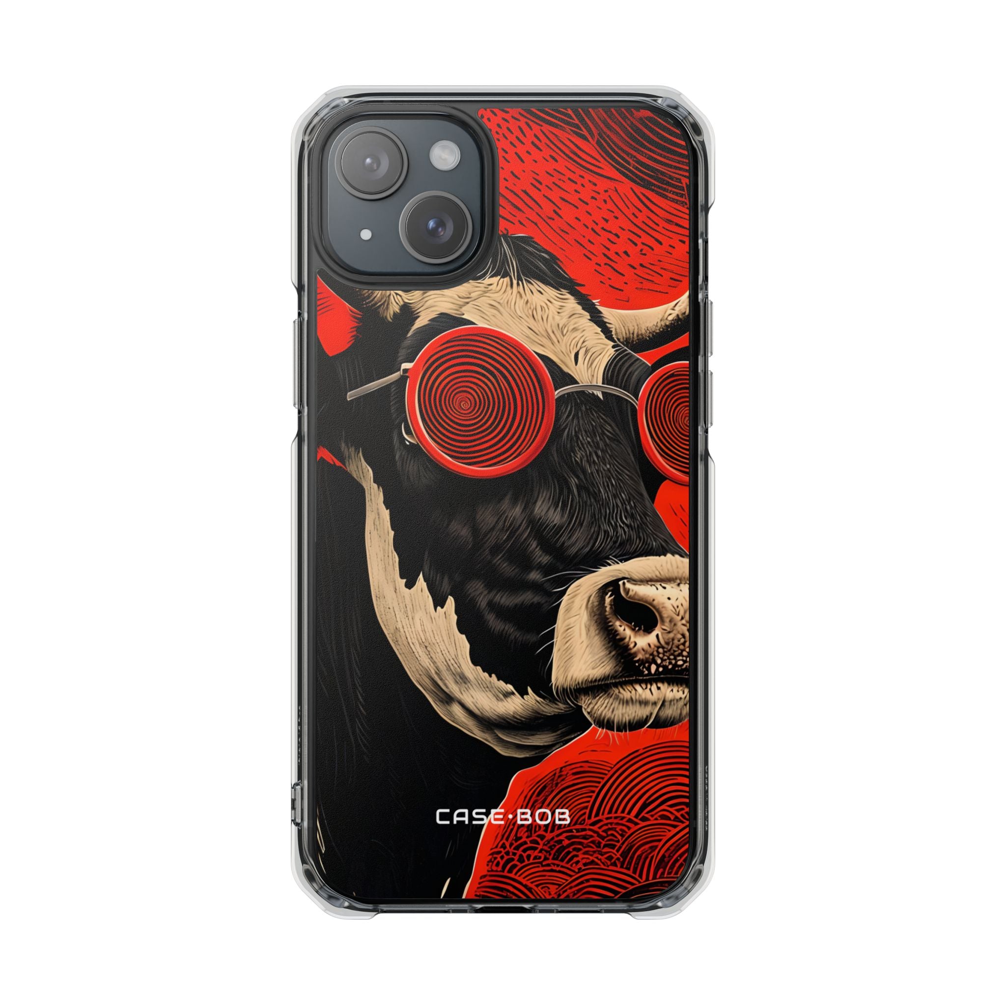 Hypnotic Cow iPhone 15 Plus Case - Impact