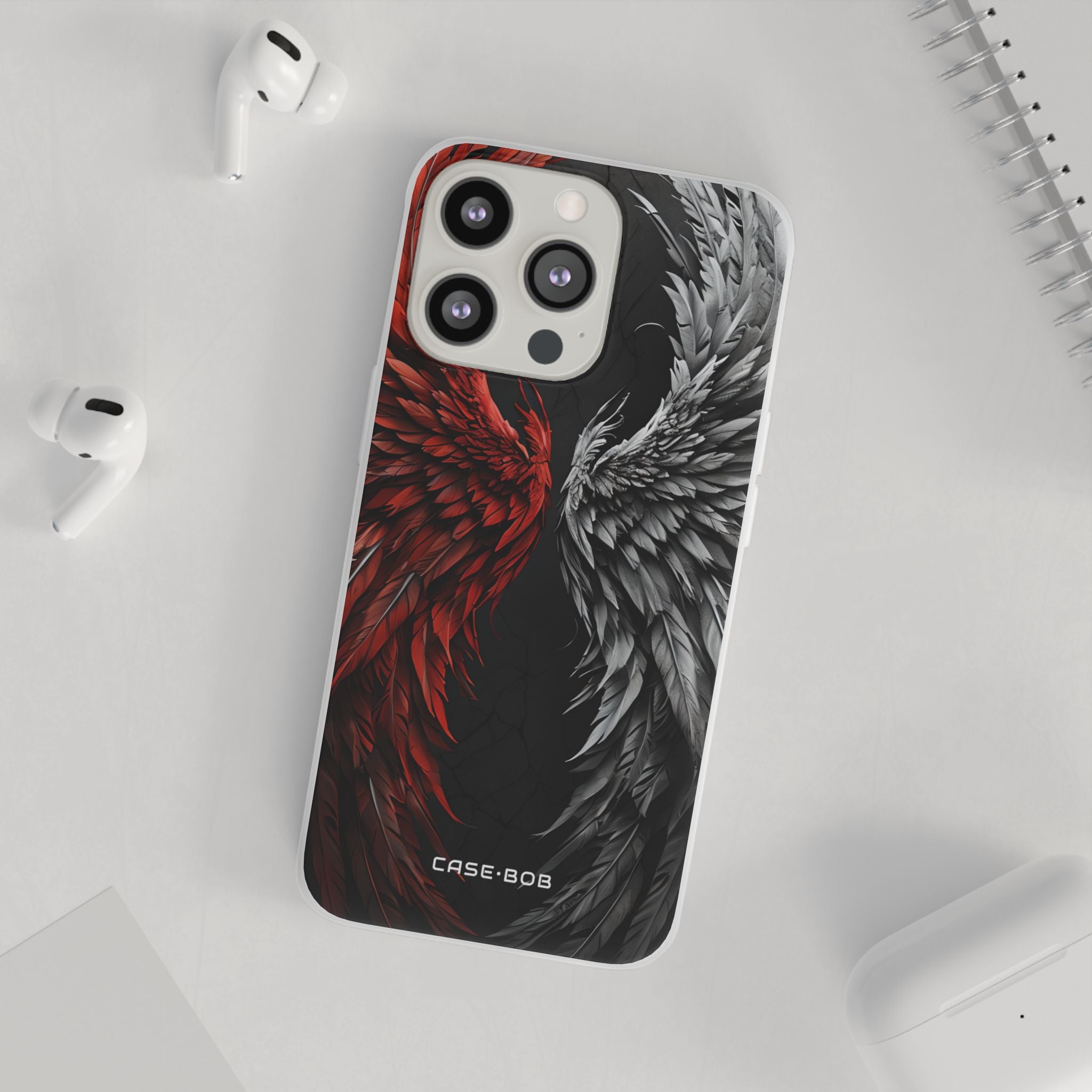 Crimson White Wings iPhone 13 Pro - Soft