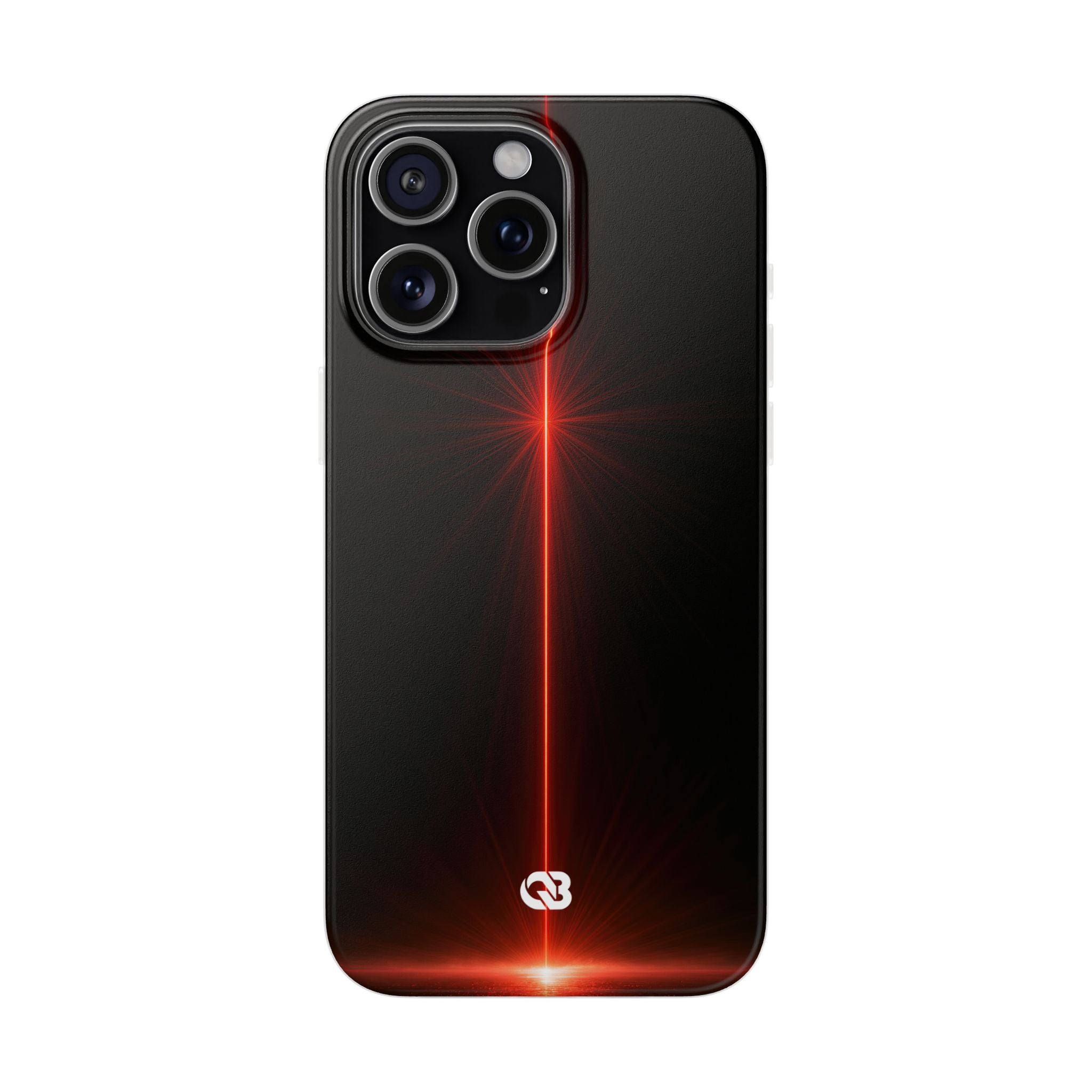 Red Lite Phone Case for iPhone - Crimson Flare Vector
