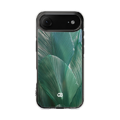 Translucent Fan Palm · Clear Impact Magnetic Phone Case for iPhone · Teal