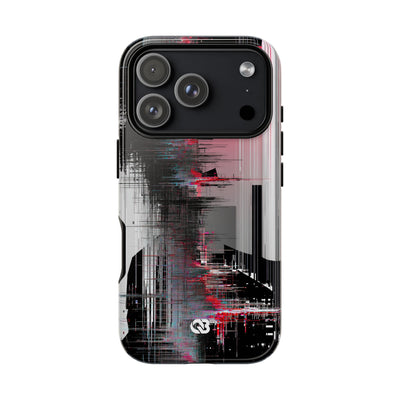 Black Tough Phone Case for iPhone - Crimson Data Leak