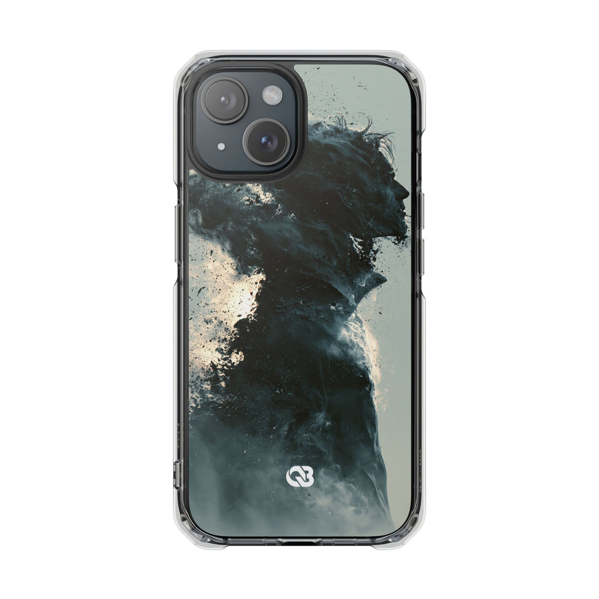 Ashen Dissolution · Clear Impact Magnetic Phone Case for iPhone ·  Black