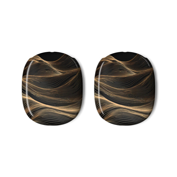 Gilded Ridge Lines · Hard Case for AirPods Max · Black