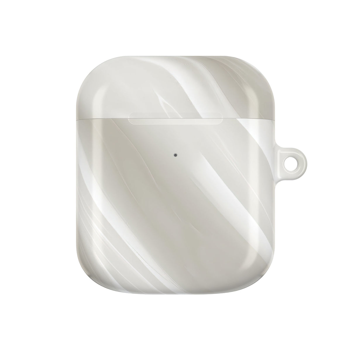 Liquid Enamel Fold · Hard Case for AirPods & AirPods Pro · White