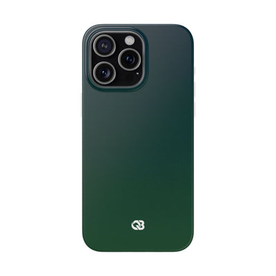 Green Lite Phone Case for iPhone - Midnight Pine Horizon