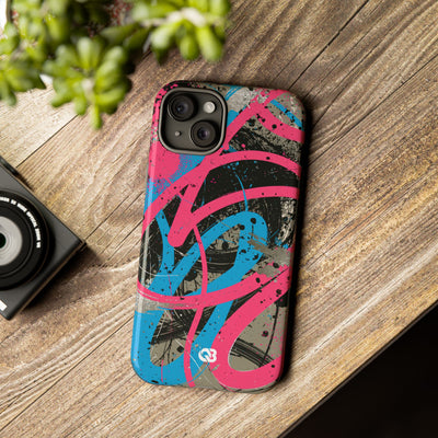 Cyber Splatter Flow · Tough Phone Case for iPhone · Pink