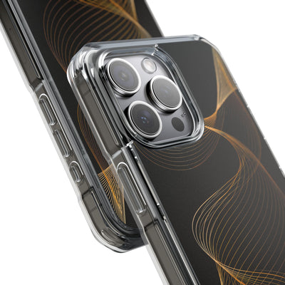 Gold Impact MagSafe Phone Case for iPhone - Burnished Bronze Helix
