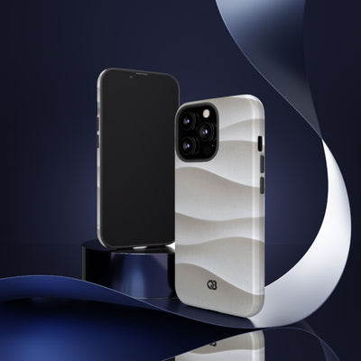 Sculpted Dune Relief · Tough Phone Case for iPhone · White