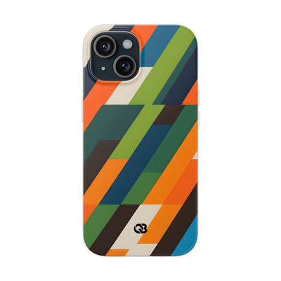 Angled Retro Mosaic · Soft Handyhülle für iPhone