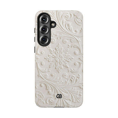 Sculpted Acanthus Relief · Tough Phone Case for Samsung · White