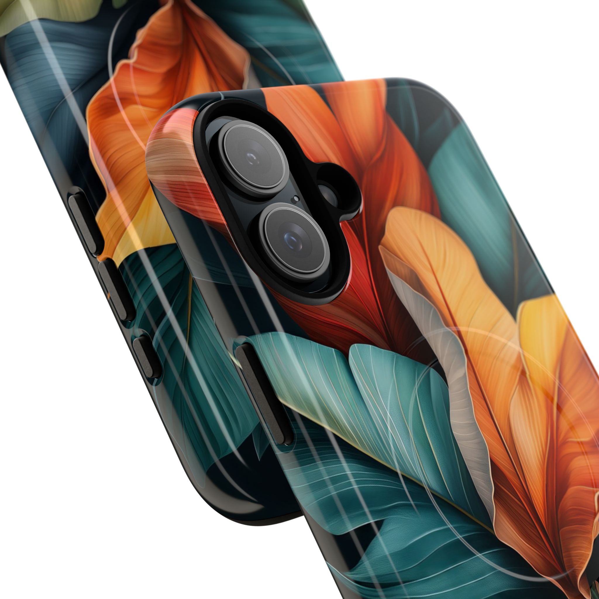 Tropical Leafburst iPhone 16 Plus Skal - Tough+