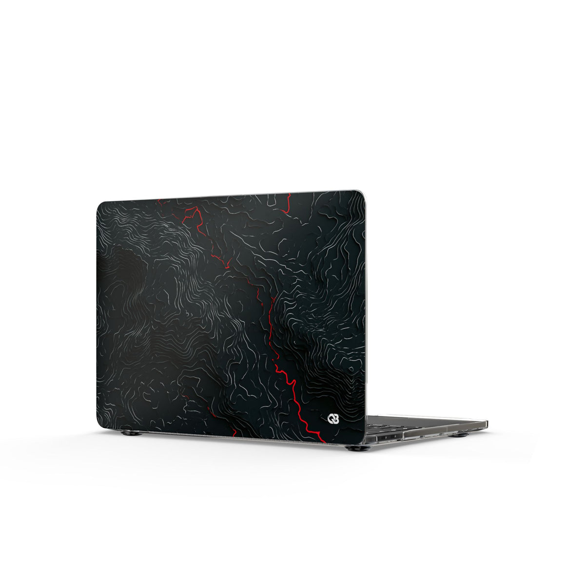 Crimson Rift · Clear Hard Case for MacBook · Black