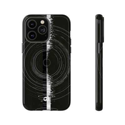 Black Tough Phone Case for iPhone - Obsidian Orbital Signal