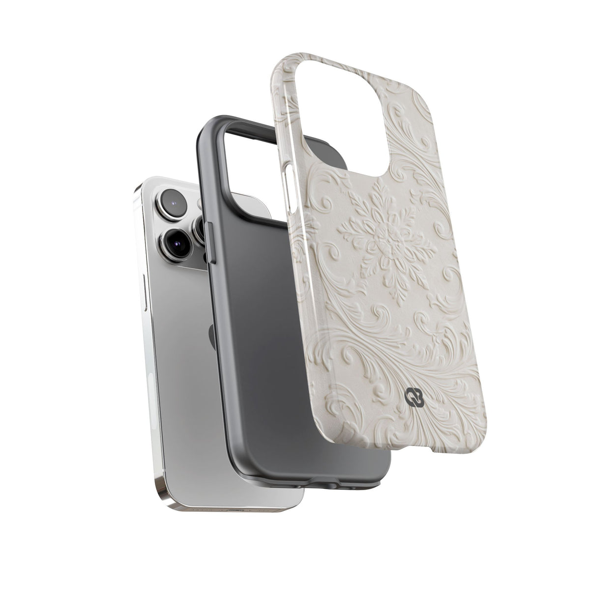 Sculpted Acanthus Relief · Tough Phone Case for iPhone · White
