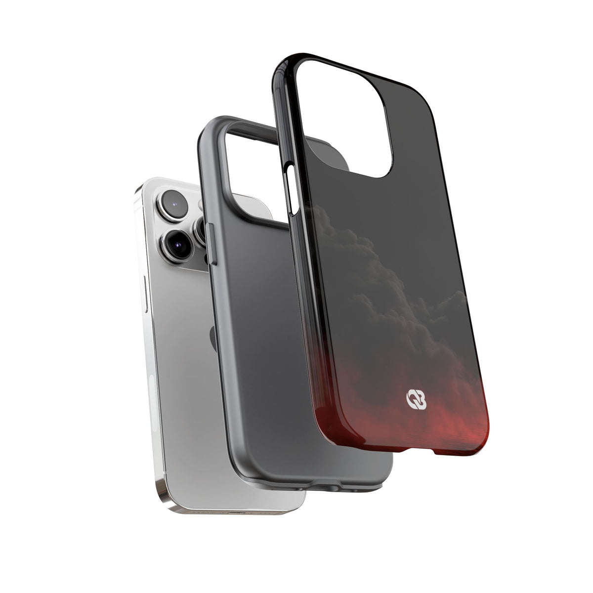 Crimson Fog Void · Tough Phone Case for iPhone · Black