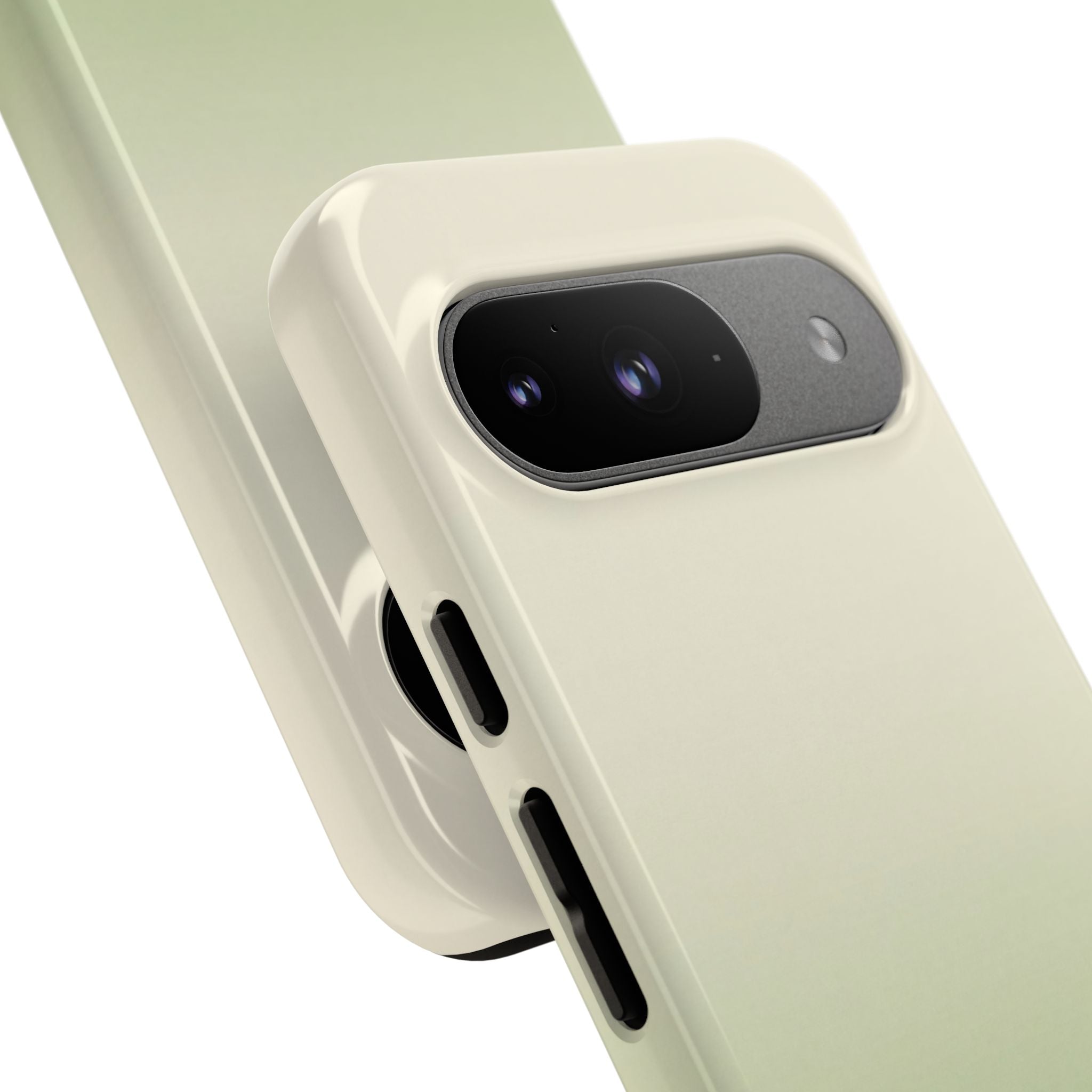 Green Tough Phone Case for Google Pixel - Bone Sage Fade