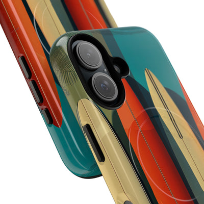 Teal Coast Lineup · Tough+ Coque de téléphone pour iPhone · MagSafe