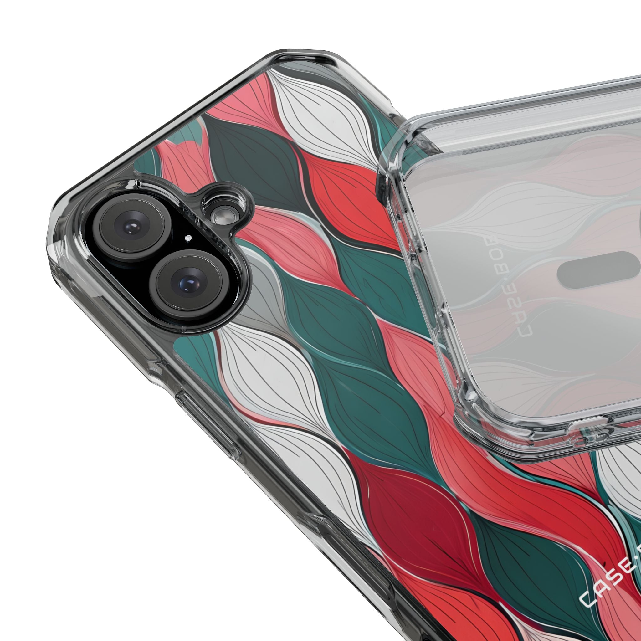 Leaf Cascade Teal iPhone 16 Case - Impact