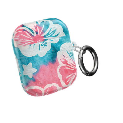 Tropical Hibiscus Bloom · Hard Case for AirPods & AirPods Pro · Teal