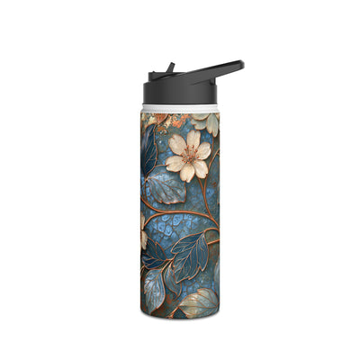 Gilded Blossom Reverie · Insulated Water Bottle · Teal